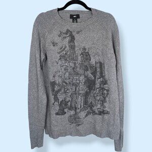 Obey Knit Viscose Graphic Sweater